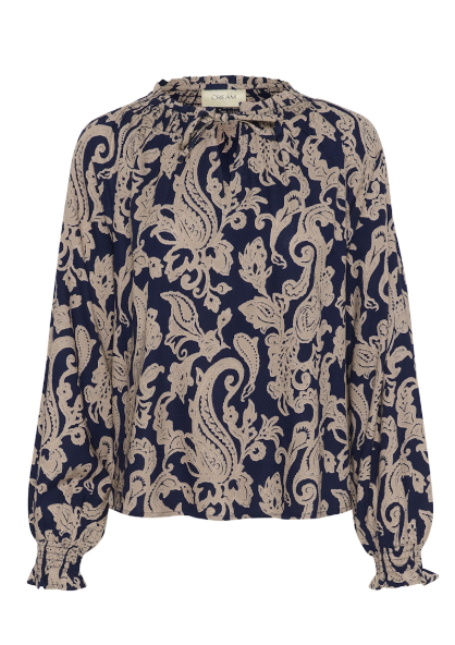 CRLUCY BLOUSE "BLUE PAISLEY"