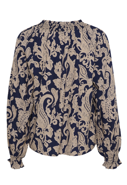 CRLUCY BLOUSE "BLUE PAISLEY"