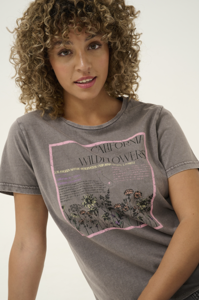 CRRIVA T-SHIRT "PINK WILDFLOWERS"