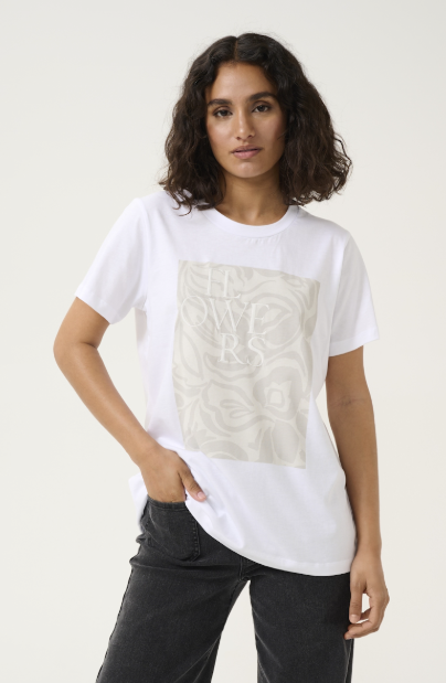 KARITA T-SHIRT "OPTICAL WHITE"