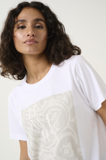 KARITA T-SHIRT "OPTICAL WHITE"