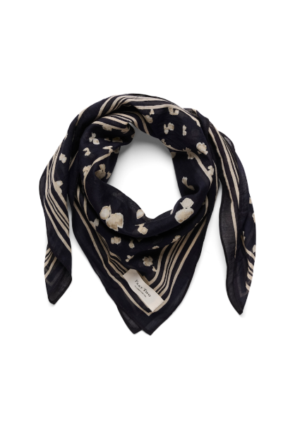 PHIPW SCARF "NAVY BLURRED FLOWER"