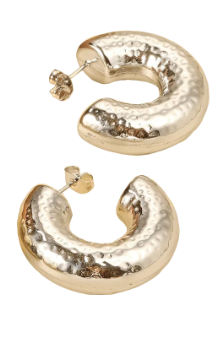 TEXTURED C-HOOPS "STEEL"