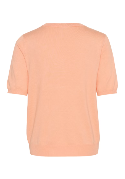 KALIZZA V-NECK PULLOVER "PEACH NECTAR"