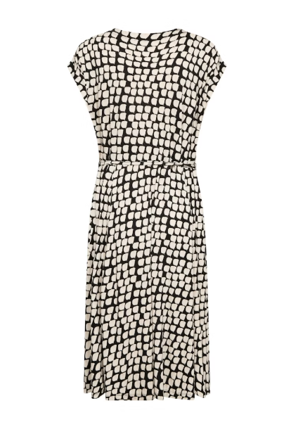 KABELLA JERSEY DRESS "BLACK SAND GRAPHIC DOT"