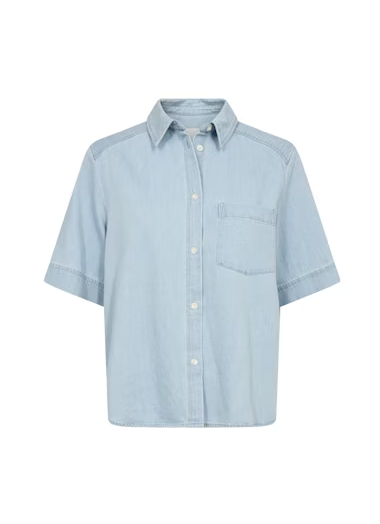 NICLAPW SHIRT "WHITEISH BLUE DENIM"