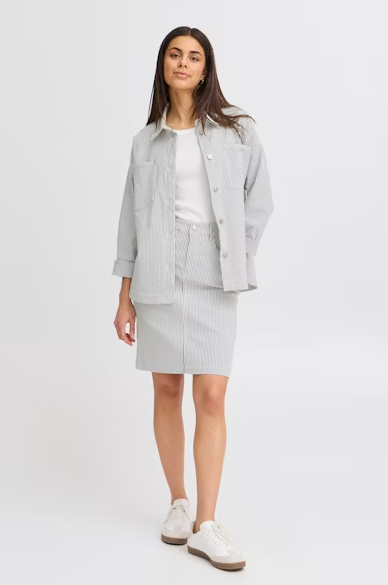 FRENA SKIRT "BIRCH WITH NAVY"