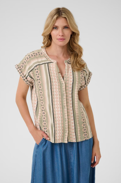 CRSOLA BLOUSE "TEA JACQUARD"