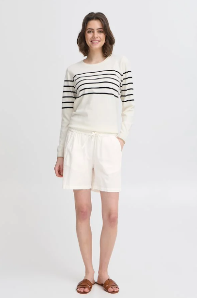 FRMADDIE SHORTS "WHISPER WHITE"