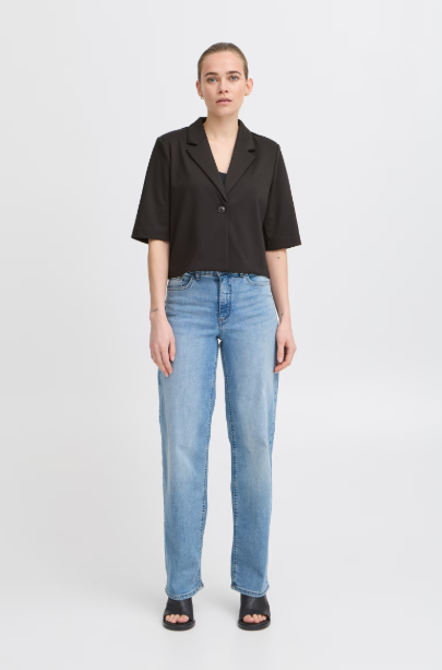 IHKATE CROPPED BLAZER "BLACK"