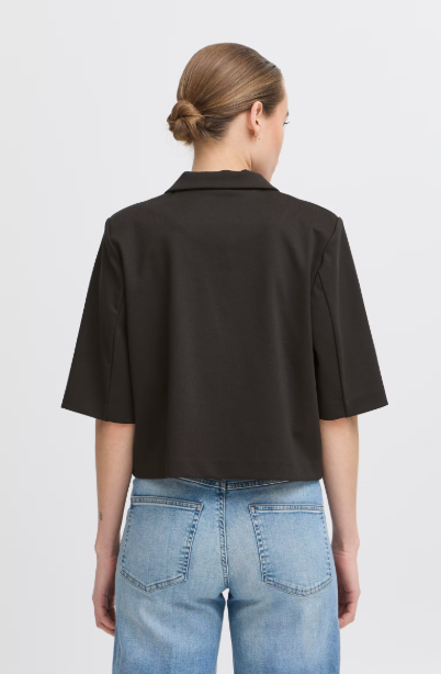 IHKATE CROPPED BLAZER "BLACK"