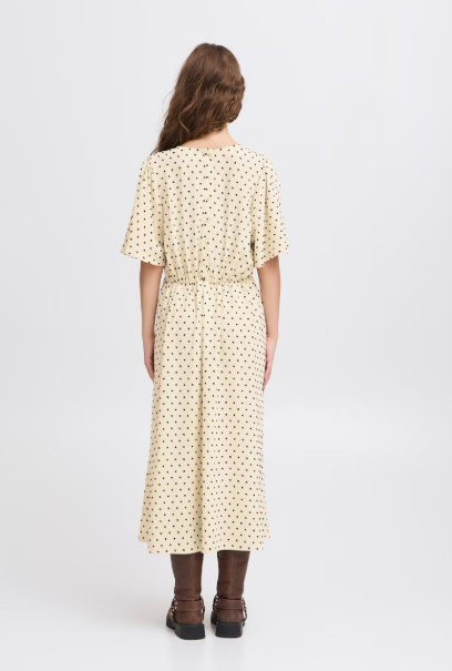 IHZABBY DRESS "ALMOND MILK"