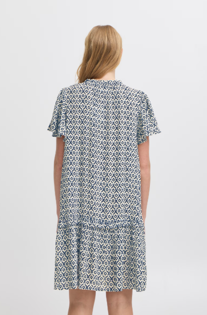 IHMARRAKECH AOP DRESS "TOTAL ECLIPSE IKAT"