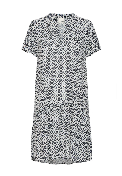 IHMARRAKECH AOP DRESS "TOTAL ECLIPSE IKAT"