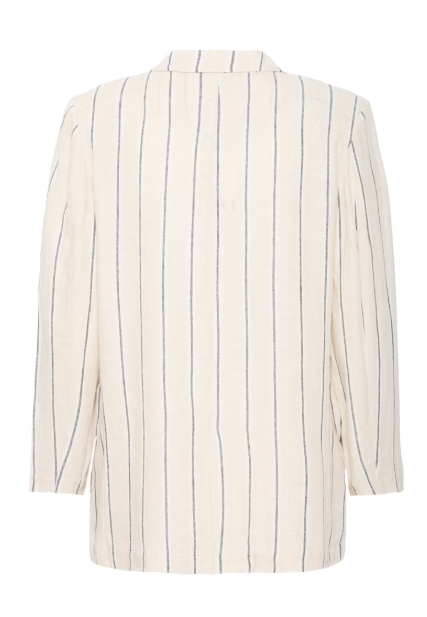 IHLINNO BLAZER "NATURAL ECRU STRIPE"