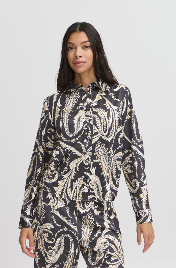 BYFLAIR SHIRT "BLACK PAISLEY"