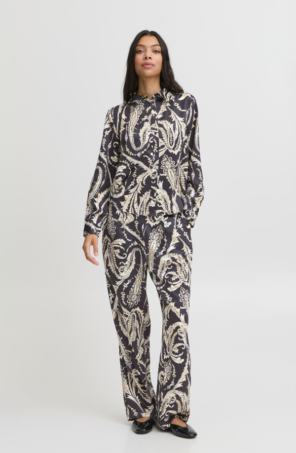 BYFLAIR SHIRT "BLACK PAISLEY"