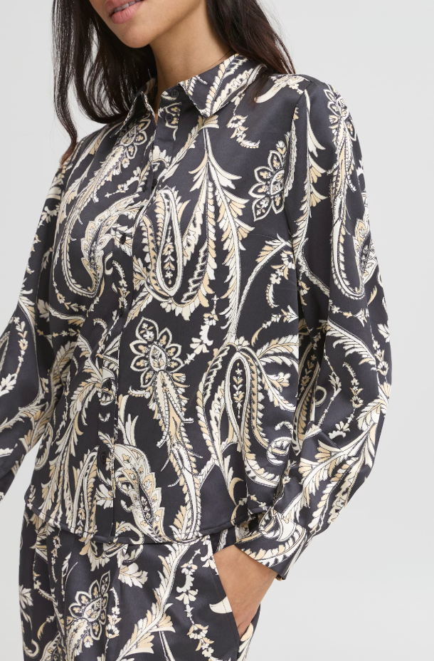 BYFLAIR SHIRT "BLACK PAISLEY"