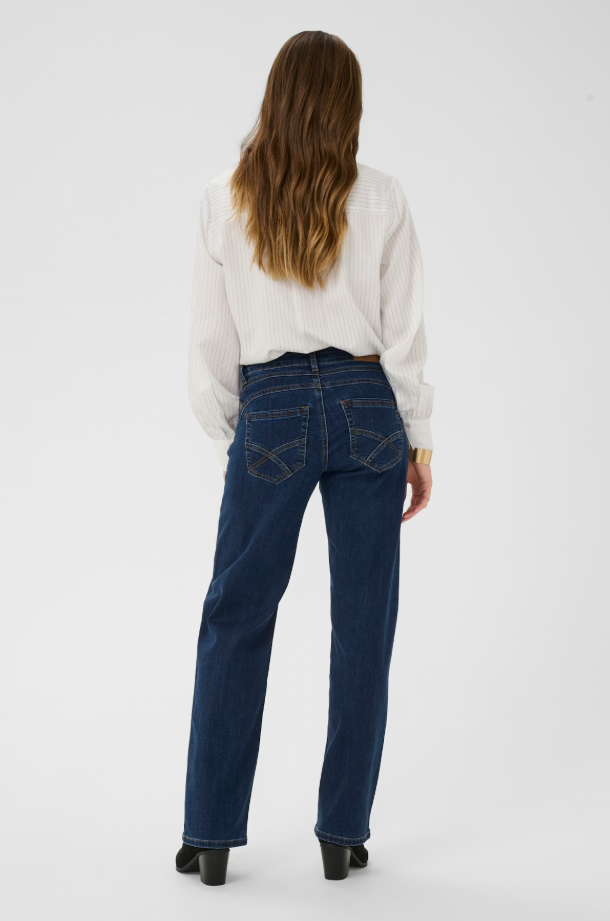 CRLONE STRAIGHT LEG JEANS "DARK BLUE DENIM"