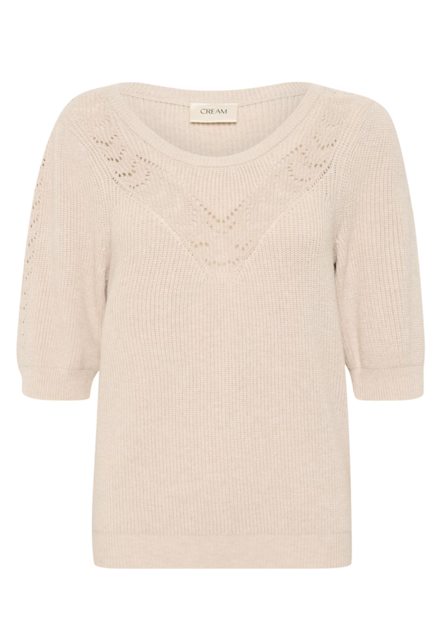 CRDELA SHORT SLEEVE PULLOVER "ANCIENT SCROLL MELANGE"