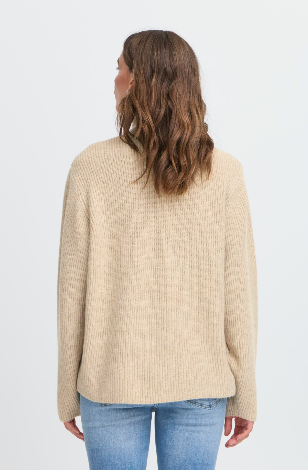 IHDUCIE CARDIGAN "OATMEAL MELANGE"