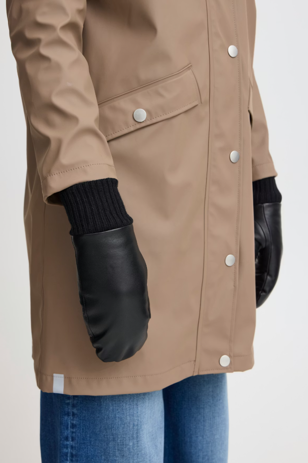 IANILLA LEATHER GLOVES "BLACK"