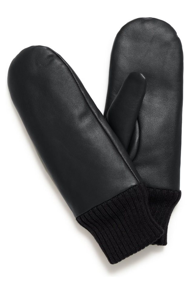 IANILLA LEATHER GLOVES "BLACK"