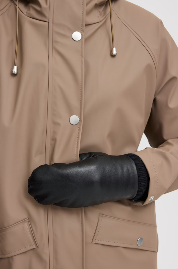 IANILLA LEATHER GLOVES "BLACK"