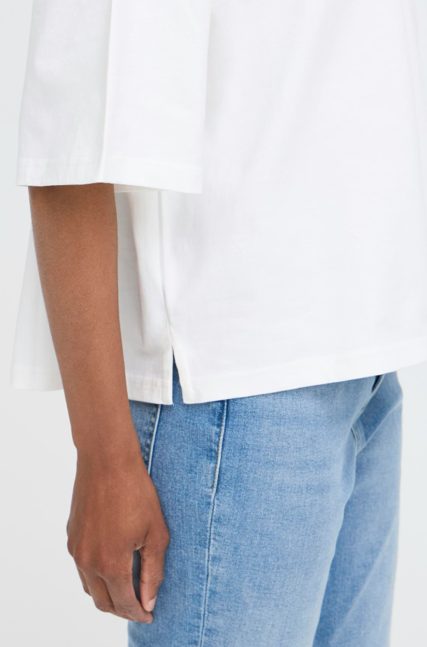 IHPALMER EXTRA LOOSE T-SHIRT "CLOUD DANCER"