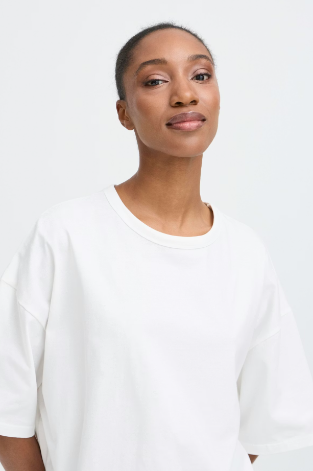 IHPALMER EXTRA LOOSE T-SHIRT "CLOUD DANCER"