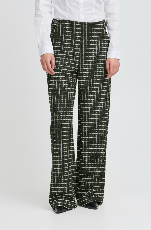 IHKATE BLAZER PANTS "RIFLE GREEN CHECK"