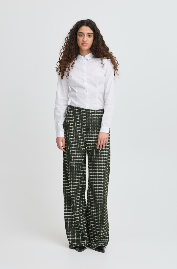 IHKATE BLAZER PANTS "RIFLE GREEN CHECK"
