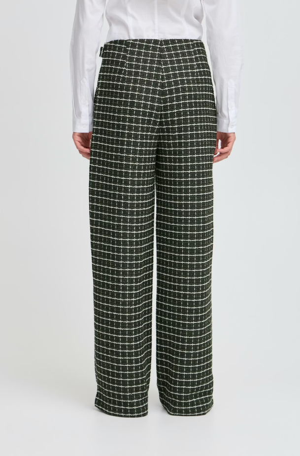 IHKATE BLAZER PANTS "RIFLE GREEN CHECK"