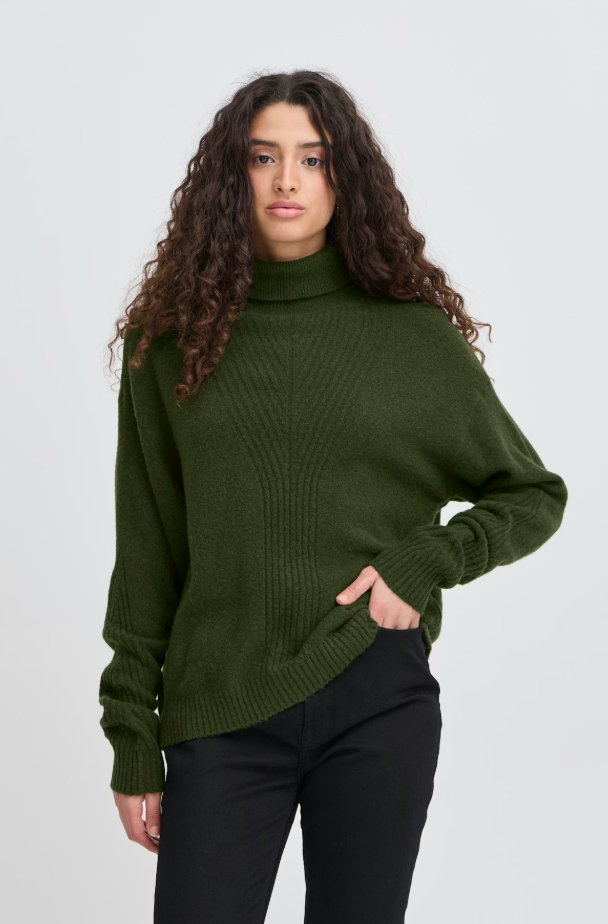 IHDASILA LS PULLOVER "RIFLE GREEN"