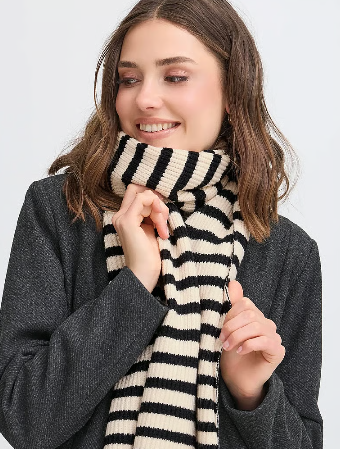 FRSTRIPY SCARF "WHISPER WHITE"