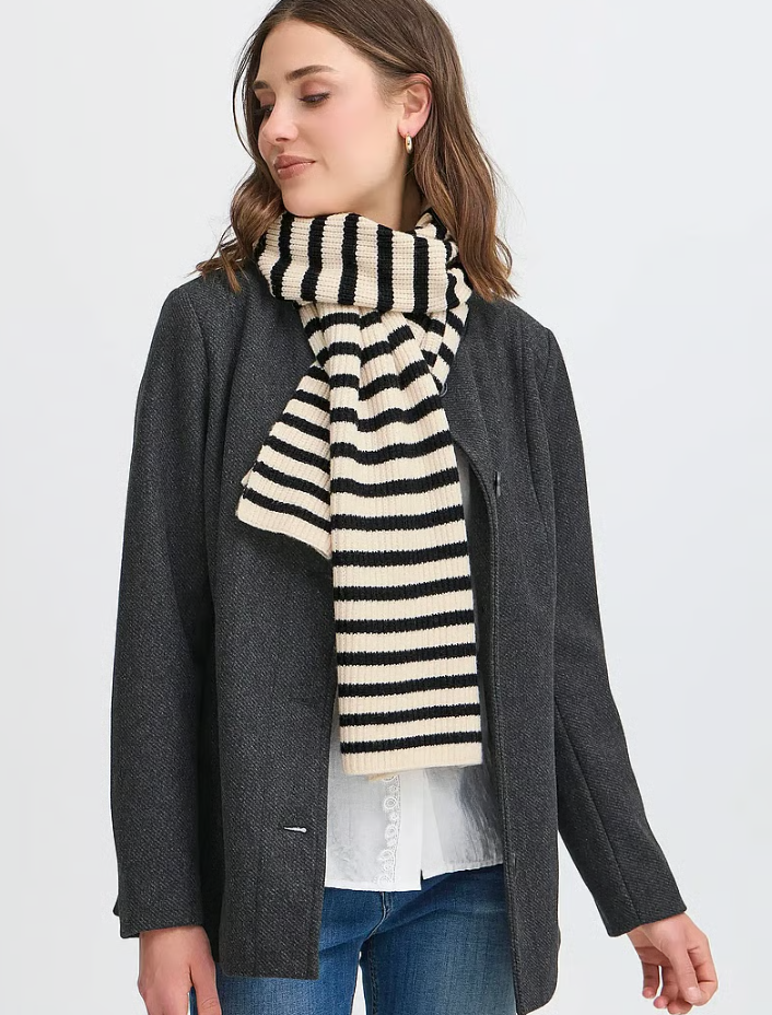 FRSTRIPY SCARF "WHISPER WHITE"