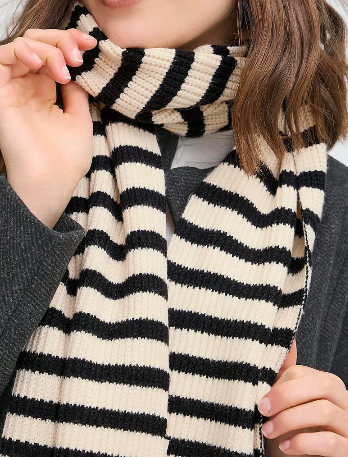FRSTRIPY SCARF "WHISPER WHITE"