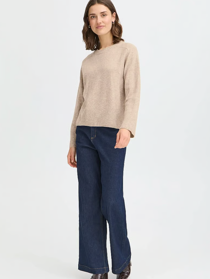 FRNOAH PULLOVER "DESERT TAUPE MELANGE"