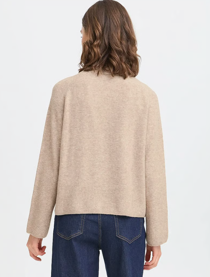 FRNOAH PULLOVER "DESERT TAUPE MELANGE"