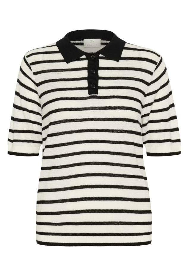 KAAMALIA PULLOVER "CHALK/BLACK STRIPE"