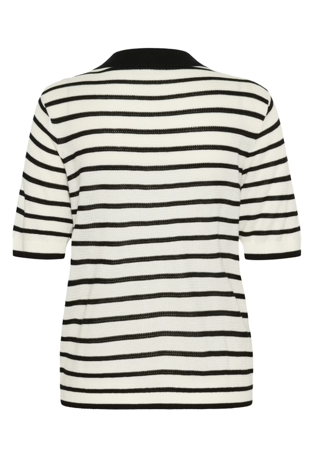 KAAMALIA PULLOVER "CHALK/BLACK STRIPE"