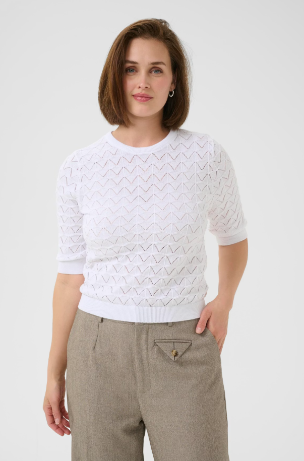 KAKARLA KNIT PULLOVER "CHALK"