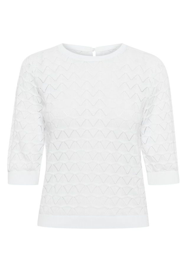 KAKARLA KNIT PULLOVER "CHALK"