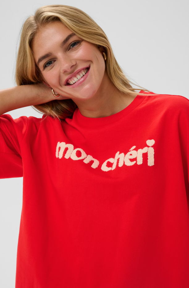 PANNASZ SS SWEATSHIRT "FIERY RED"