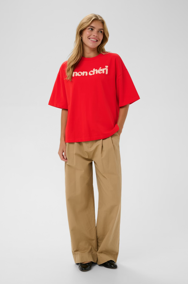 PANNASZ SS SWEATSHIRT "FIERY RED"