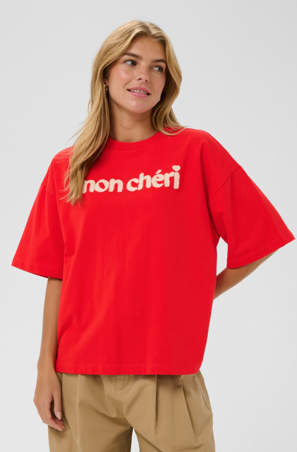 PANNASZ SS SWEATSHIRT "FIERY RED"