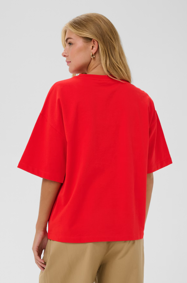 PANNASZ SS SWEATSHIRT "FIERY RED"