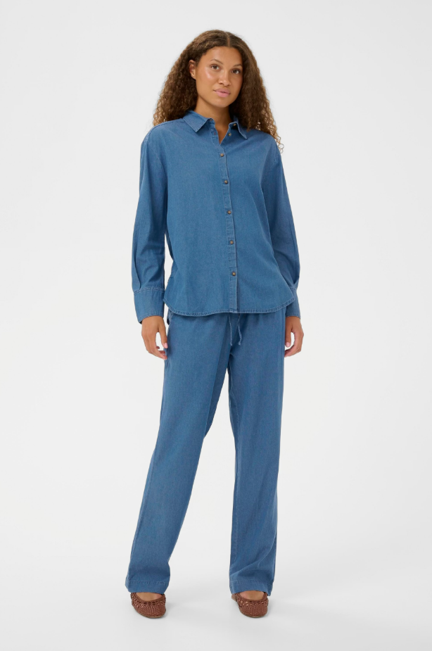 OJETTASZ PANTS "MEDIUM BLUE DENIM"