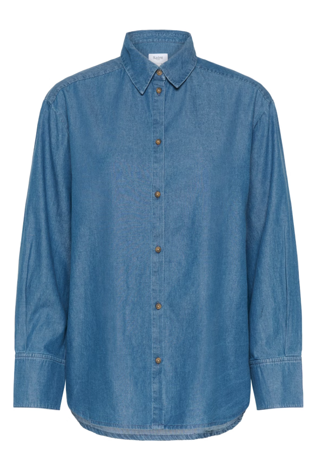 OJETTASZ SHIRT "MEDIUM BLUE DENIM"