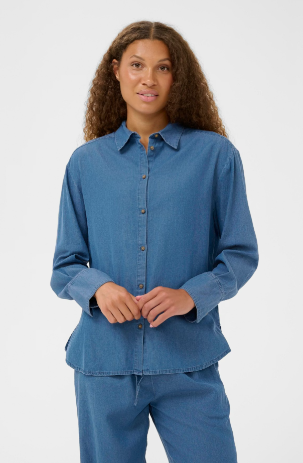 OJETTASZ SHIRT "MEDIUM BLUE DENIM"